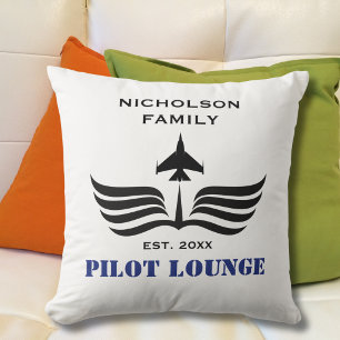 Pilot Lounge Jet Flugzeug Flügel Luftfahrt Kissen