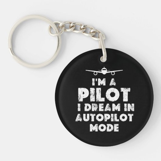 Pilot lustig schlüsselanhänger (Vorderseite)