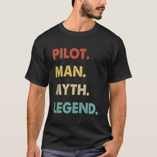 Pilot Man Myth Legende T-Shirt
