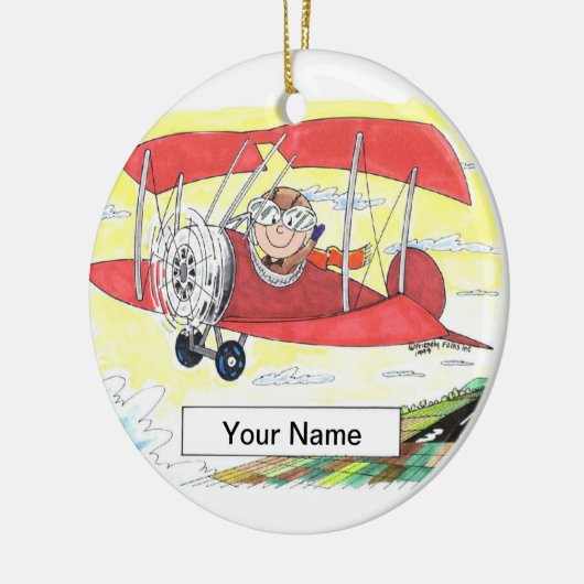 Pilot - Männer Keramikornament (Links)