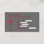 Pilot-Micro-Resume Visitenkarte (Vorderseite)