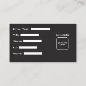 Pilot-Micro-Resume Visitenkarte (Rückseite)