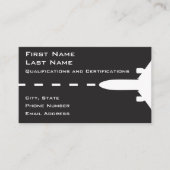 Pilot-Micro-Resume Visitenkarte (Vorderseite)