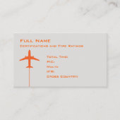 Pilot-Micro-Resume Visitenkarte (Vorderseite)