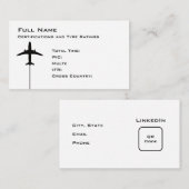 Pilot-Micro-Resume Visitenkarte (Vorne/Hinten)