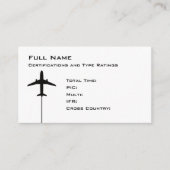 Pilot-Micro-Resume Visitenkarte (Vorderseite)