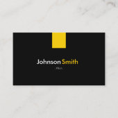 Pilot - Modernes Gelb Visitenkarte (Vorderseite)