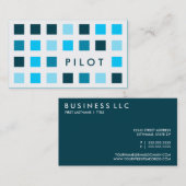 PILOT (Modquadrate) Visitenkarte (Vorne/Hinten)