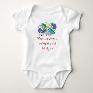 Pilot mögen meinen Vaterbaby-T - Shirt