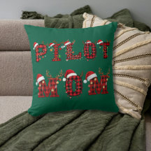 Pilot Mom Christmas Letters Lights Ornaments Funny