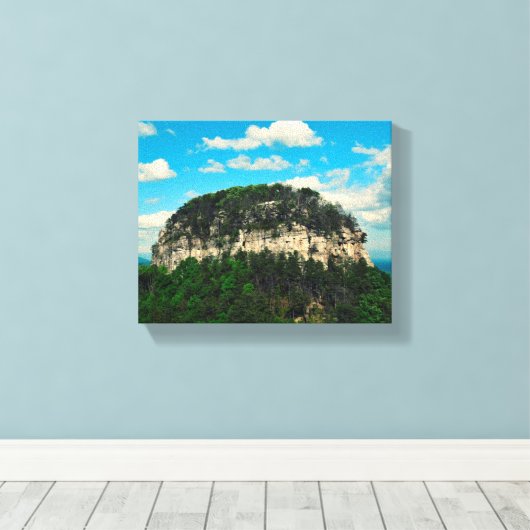 Pilot Mountain, NC-Leinwand Leinwanddruck (Insitu (Holzboden))