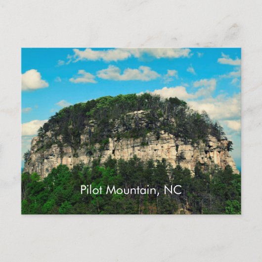 Pilot Mountain, NC Postkarte (Vorderseite)