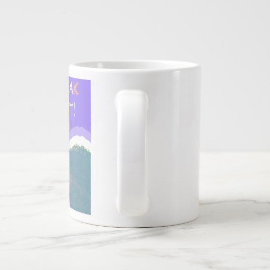 Pilot Mountain NC Souvenir Tasse (Rückseite)