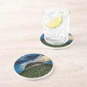 Pilot Mountain NC Staat Park | nach Sturm Regenbog Getränkeuntersetzer (Seite)