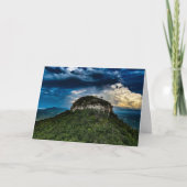 Pilot Mountain NC Staat Park | nach Sturm Regenbog Karte (Vorderseite)
