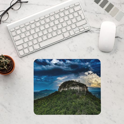 Pilot Mountain NC Staat Park | nach Sturm Regenbog Mousepad