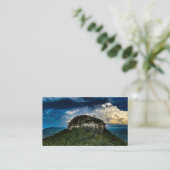Pilot Mountain NC Staat Park | nach Sturm Regenbog Visitenkarte (Stehend Vorderseite)