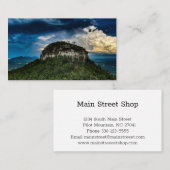 Pilot Mountain NC Staat Park | nach Sturm Regenbog Visitenkarte (Vorne/Hinten)