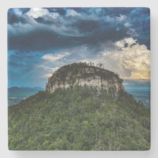 Pilot Mountain NC Staat Park Steinuntersetzer (Vorderseite)