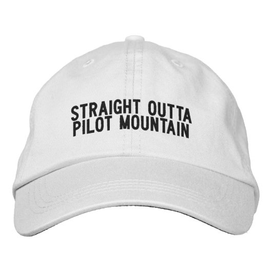 Pilot Mountain North Carolina Hat Bestickte Baseballkappe (Vorderseite)