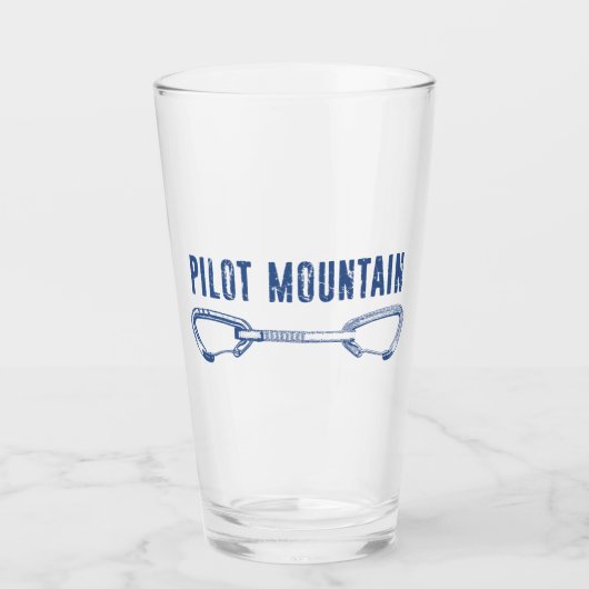 Pilot Mountain North Carolina Klettern Quickdraw Glas (Vorderseite)