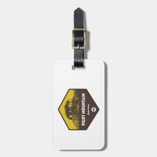 Pilot Mountain Staat Park North Carolina Gepäckanhänger (Vorderseite vertikal)