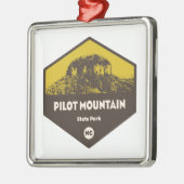 Pilot Mountain Staat Park North Carolina Ornament Aus Metall (Links)