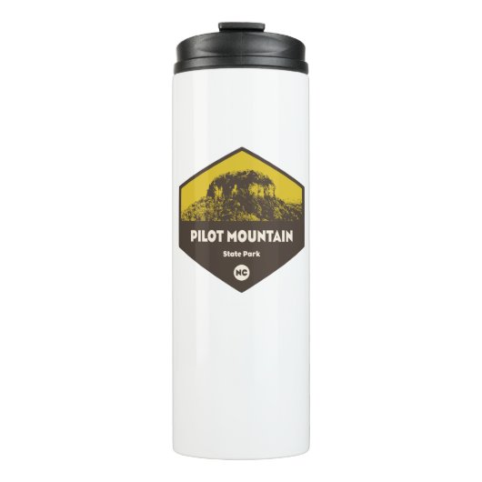 Pilot Mountain Staat Park North Carolina Thermosbecher (Vorderseite)