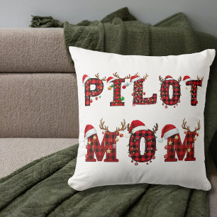 Pilot-Mutter Weihnachtsbriefe Lichter Ornamente Lu Kissen