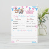 Pilot oder Prinzessin Kindervoraussage und -beratu Einladung (Stehend Vorderseite)