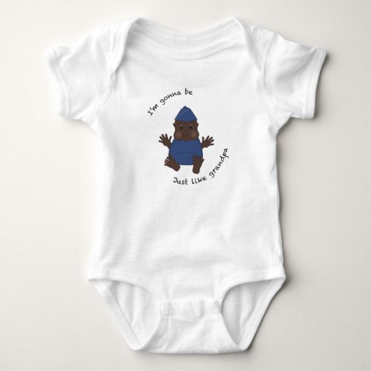 Pilot Opa Baby Strampler (Vorderseite)