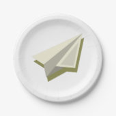 Pilot Paper Plane Design  Pappteller (Vorderseite)