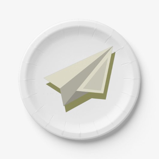 Pilot Paper Plane Design  Pappteller (Vorderseite)