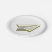 Pilot Paper Plane Design  Pappteller (Schrägansicht)