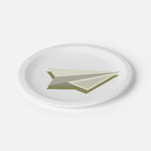 Pilot Paper Plane Design  Pappteller (Schrägansicht)