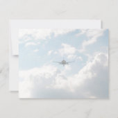 Pilot personalisiertes Flugzeug Mitteilungskarte (Rückseite)