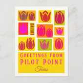 Pilot Point Texas Tulip Postkarte (Vorderseite)
