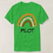 Pilot Rainbow Gift Funny Present Idea For Pilot  T-Shirt (Design vorne)