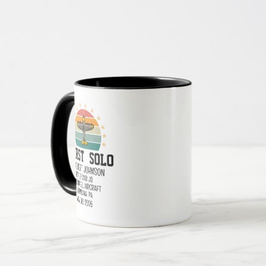 PILOT-Retro-Personalisiert Tasse (Vorderseite Links)