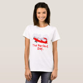 Pilot rotes Flugzeug T-Shirt (Vorne ganz)