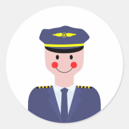 Pilot Runder Aufkleber