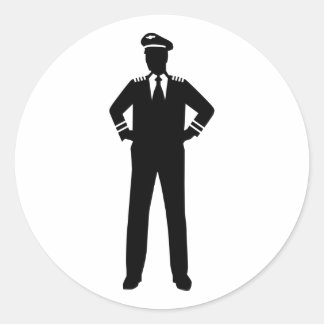 Pilot Runder Aufkleber