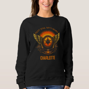 Pilot s Seele Himmel s Herz Charlotte Skyline Desi Sweatshirt