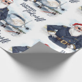 Pilot Santa is Flying for Christmas in the Sky Geschenkpapier (Ecke)