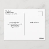 Pilot Schädel Flügel Geboren um die Lüfte zu berei Postkarte (Rückseite)