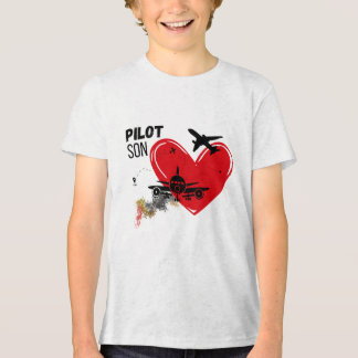"PILOT SON - Stolz Son Bereit zum T - Shirt" Tri-Blend Shirt