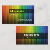 Pilot - Stilvolle Regenbogenfarben Visitenkarte (Vorne/Hinten)