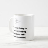 Pilot Tasse - Die drei besten Dinge Keramik Tasse (Vorderseite Links)