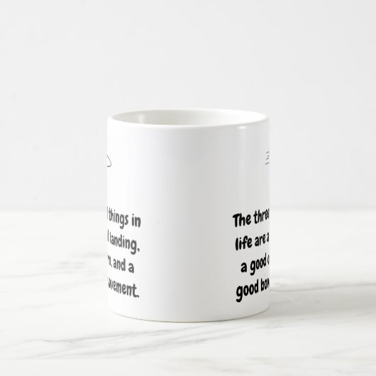 Pilot Tasse - Die drei besten Dinge Keramik Tasse  (Mittel)