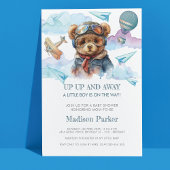 Pilot Teddy Bear Baby Shower Einladung